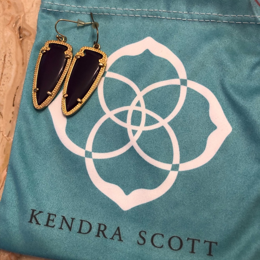 Kendra Scott Dark Purple Skylar Mini Earrings